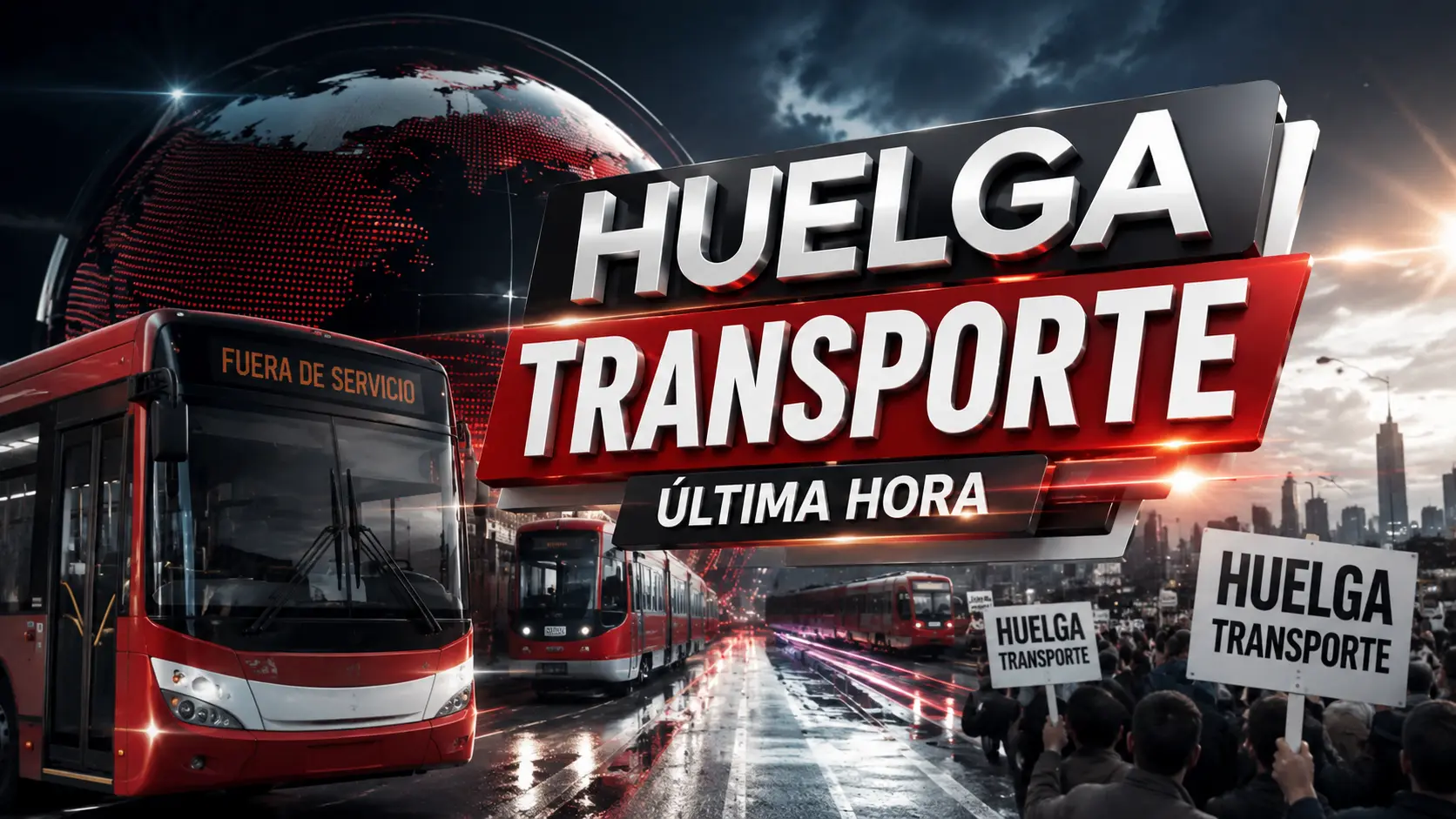 huelga transporte última hora