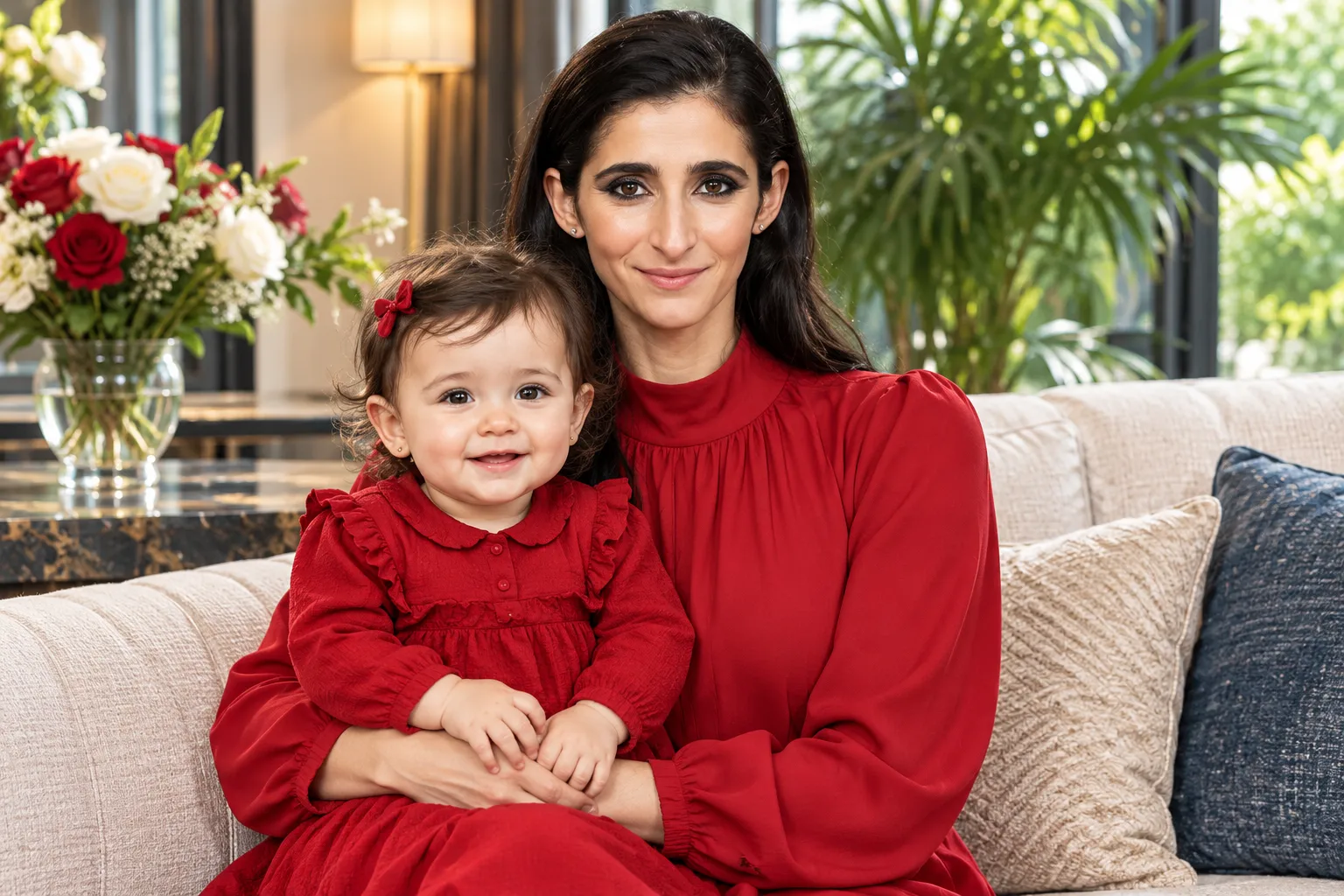 alba flores y su hijo